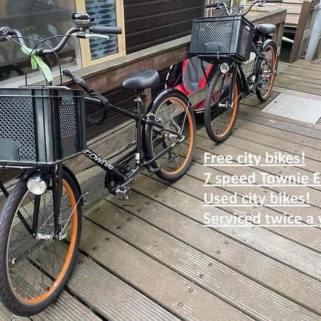 Houseboat Apartment With Water Terrace, Free Parking, Free Bikes & Fast Wifi Amsterdam Exteriör bild